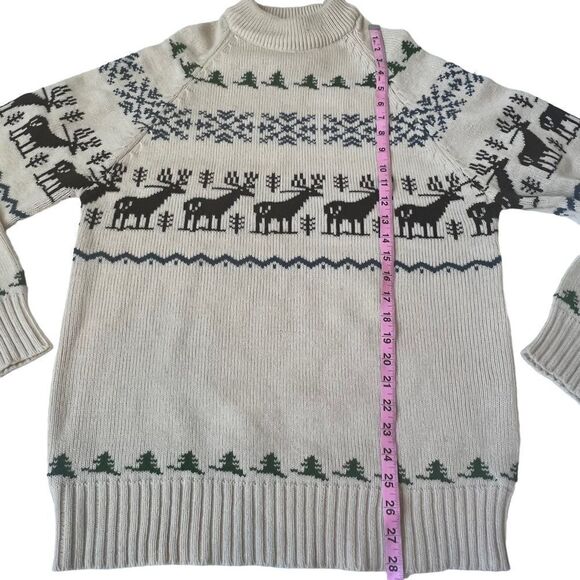 Vintage Kingsport Reindeer Print Fair Isle Sweater - Picture 4 of 7